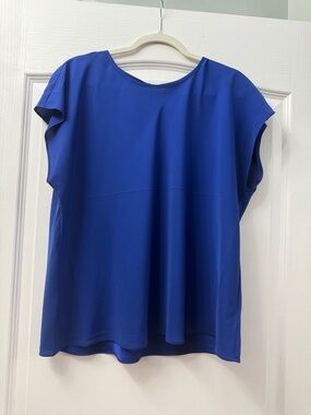 Express Royal Blue Short Sleeve Crewneck Top